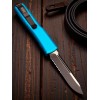 Нож складной MicroTech MCT1212TQ Ultratech, Black Part Serrated Blade, Turquoise Handle