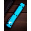 Нож складной MicroTech MCT1212TQ Ultratech, Black Part Serrated Blade, Turquoise Handle