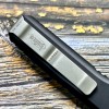 Нож складной MicroTech MCT1215 Ultratech, M390 PartSerrated Blade, Black Aluminium Handle