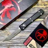 Нож складной MicroTech MCT12310AP Ultratech, M390 Tanto Blade, Black Handle
