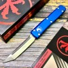 Нож складной MicroTech MCT12310BL Ultratech, M390 Tanto Blade, Blue Handle