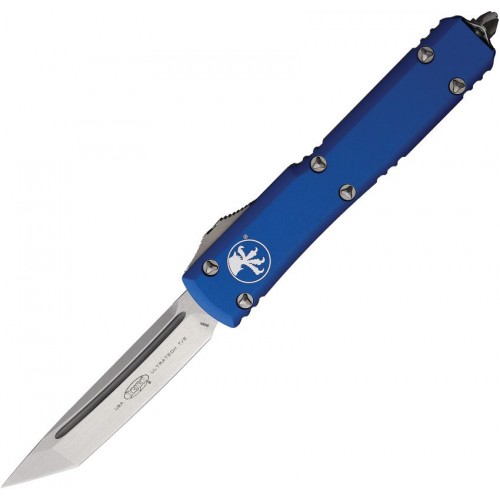 Нож складной MicroTech MCT12310BL Ultratech, M390 Tanto Blade, Blue Handle