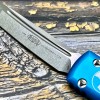 Нож складной MicroTech MCT12310TQ Ultratech, M390 StoneWashed Blade, Turquoise Aluminum Handle