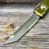 Нож складной MicroTech MCT12311DOD Ultratech, Part Serrated Blade, Distressed OD Green Handle