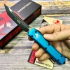 Нож складной MiсroTech MCT1231TQ Ultratech, Black Tanto Blade, Blue Handle