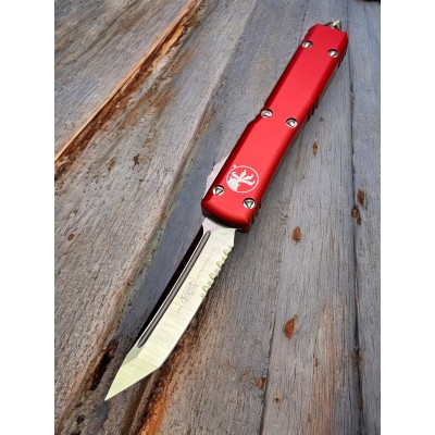 Нож складной MicroTech MCT1235RD Ultratech, Part Serrated Blade, Red Handle