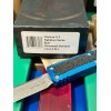 Нож складной MicroTech MCT12410BLS Daytona, StoneWash Blade, Blue Handle
