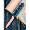 Нож складной MicroTech MCT12410BLS Daytona, StoneWash Blade, Blue Handle