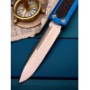 Нож складной MicroTech MCT12410BLS Daytona, StoneWash Blade, Blue Handle