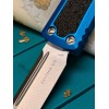 Нож складной MicroTech MCT12410BLS Daytona, StoneWash Blade, Blue Handle