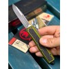 Нож складной MicroTech MCT12410ODS Daytona, Black Blade, OD Green Handle:
