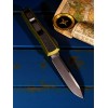 Нож складной MicroTech MCT12410ODS Daytona, Black Blade, OD Green Handle: