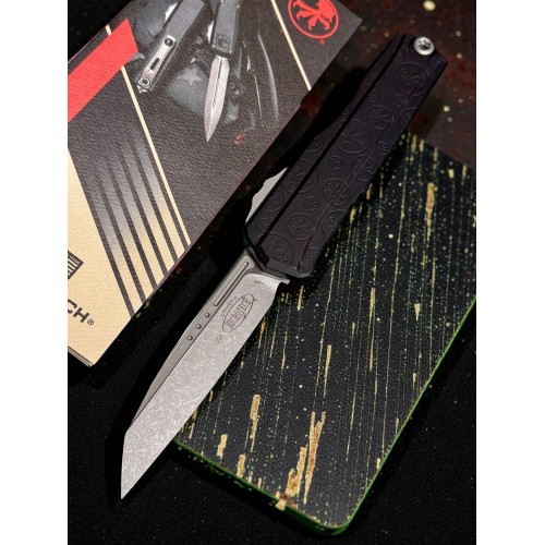Нож складной MicroTech MCT124110APCW Cypher II, Apocalyptic Blade, Claw Burst Deep Engraved Handle Нож складной MicroTech MCT124110APCW Cypher II, Apocalyptic Blade, Claw Burst Deep Engraved Handle