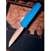 Нож складной MicroTech MCT124110BL Cypher II, StoneWash Blade, Blue Handle Нож складной MicroTech MCT124110BL Cypher II, StoneWash Blade, Blue Handle