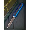 Нож складной MicroTech MCT1241BLS Daytona, Black Blade, Blue Handle