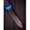 Нож складной MicroTech MCT1241BLS Daytona, Black Blade, Blue Handle