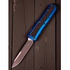 Нож складной MicroTech MCT1241BLS Daytona, Black Blade, Blue Handle