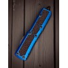 Нож складной MicroTech MCT1241BLS Daytona, Black Blade, Blue Handle
