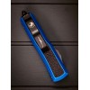 Нож складной MicroTech MCT1241BLS Daytona, Black Blade, Blue Handle