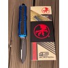 Нож складной MicroTech MCT1241BLS Daytona, Black Blade, Blue Handle