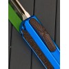 Нож складной MicroTech MCT1241BLS Daytona, Black Blade, Blue Handle