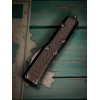 Нож складной MicroTech MCT1242TS Daytona, Black Part Serrated Blade, Black Handle