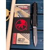 Нож складной MicroTech MCT1242TS Daytona, Black Part Serrated Blade, Black Handle