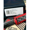 Нож складной MicroTech MCT1271RDBIS Daytona, Black Blade, Red Bubble Inlay Handle, Signature Series