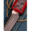 Нож складной MicroTech MCT1271RDBIS Daytona, Black Blade, Red Bubble Inlay Handle, Signature Series