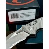 Нож складной MicroTech MCT137RL11APFLNC Amphibian Ram-Lok, Part Serrated Apocalyptic Blade, Fluted Natural Clear