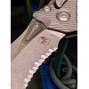 Нож складной MicroTech MCT137RL11APFLNC Amphibian Ram-Lok, Part Serrated Apocalyptic Blade, Fluted Natural Clear