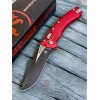 Нож склданой MicroTech MCT137RL1FLRD Amphibian, DLC Blade, Red Aluminium Handle