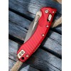 Нож склданой MicroTech MCT137RL1FLRD Amphibian, DLC Blade, Red Aluminium Handle