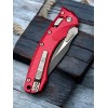 Нож склданой MicroTech MCT137RL1FLRD Amphibian, DLC Blade, Red Aluminium Handle