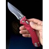 Нож складной MicroTech MCT137RL2FLRD Amphibian, DLC PartSerrated Blade, Red Aluminium Handle Нож складной MicroTech MCT137RL2FLRD Amphibian, DLC PartSerrated Blade, Red Aluminium Handle