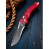 Нож складной MicroTech MCT137RL2FLRD Amphibian, DLC PartSerrated Blade, Red Aluminium Handle Нож складной MicroTech MCT137RL2FLRD Amphibian, DLC PartSerrated Blade, Red Aluminium Handle