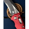 Нож складной MicroTech MCT137RL2FLRD Amphibian, DLC PartSerrated Blade, Red Aluminium Handle Нож складной MicroTech MCT137RL2FLRD Amphibian, DLC PartSerrated Blade, Red Aluminium Handle
