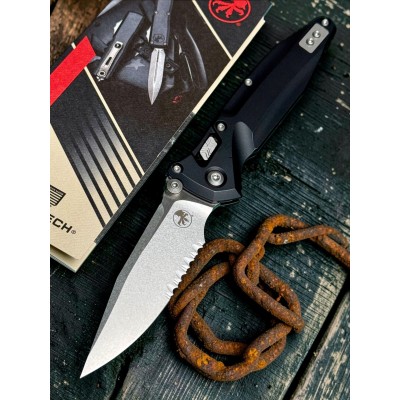 Нож складной MicroTech MCT159RL11 Socom Delta Ram-Lok, StoneWash PartSerrated Blade, Black Handle