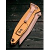 Нож складной MicroTech MCT16011APTA Socom Elite, Apocalyptic Part Serrated Blade, Tan Handle