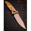 Нож складной MicroTech MCT16011APTA Socom Elite, Apocalyptic Part Serrated Blade, Tan Handle