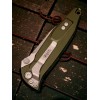 Нож складной MicroTech MCT16011APWL Socom Elite, Apocalyptic Part Serrated Blade, Woodlands Green Handle