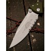 Нож складной MicroTech MCT16011APWL Socom Elite, Apocalyptic Part Serrated Blade, Woodlands Green Handle
