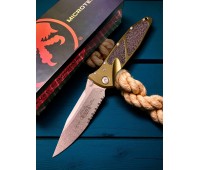 Нож складной MicroTech MCT16011OD Socom Elite, Part Serrated StoneWash Blade