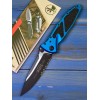 Нож складной MicroTech MCT1602BL Socom Elite, Part Serrated Black Blade, Blue Handle