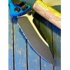 Нож складной MicroTech MCT1602BL Socom Elite, Part Serrated Black Blade, Blue Handle