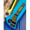 Нож складной MicroTech MCT1602BL Socom Elite, Part Serrated Black Blade, Blue Handle