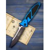 Нож складной MicroTech MCT1602BL Socom Elite, Part Serrated Black Blade, Blue Handle