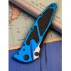 Нож складной MicroTech MCT1602BL Socom Elite, Part Serrated Black Blade, Blue Handle