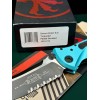 Нож складной MicroTech MCT1602TQ Socom Elite, Black Part Serrated Turquoise Handle