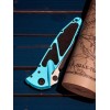 Нож складной MicroTech MCT1602TQ Socom Elite, Black Part Serrated Turquoise Handle